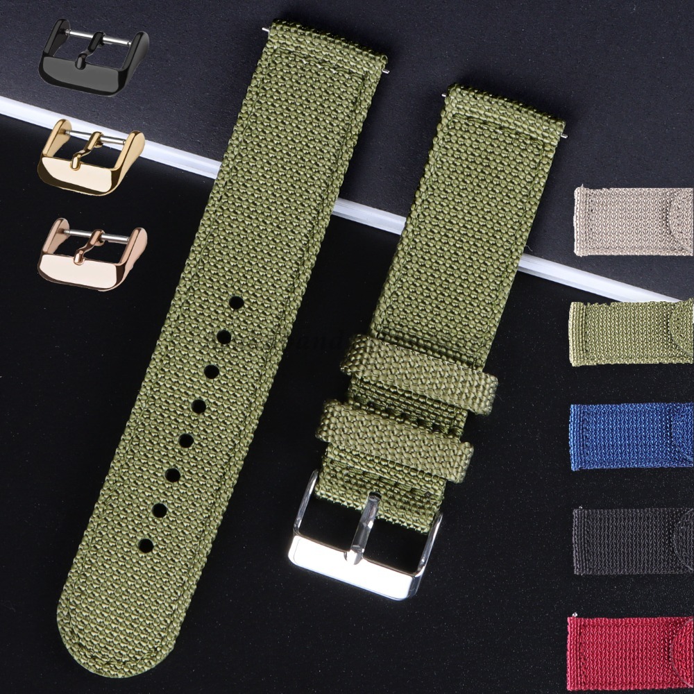 Nato Strap Nylon - Нейлоновый холщовый ремешок 18, 20, 22,