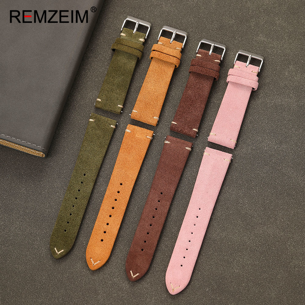 Leather Strap Quick Release - Универсальный ремешок для часов из замши