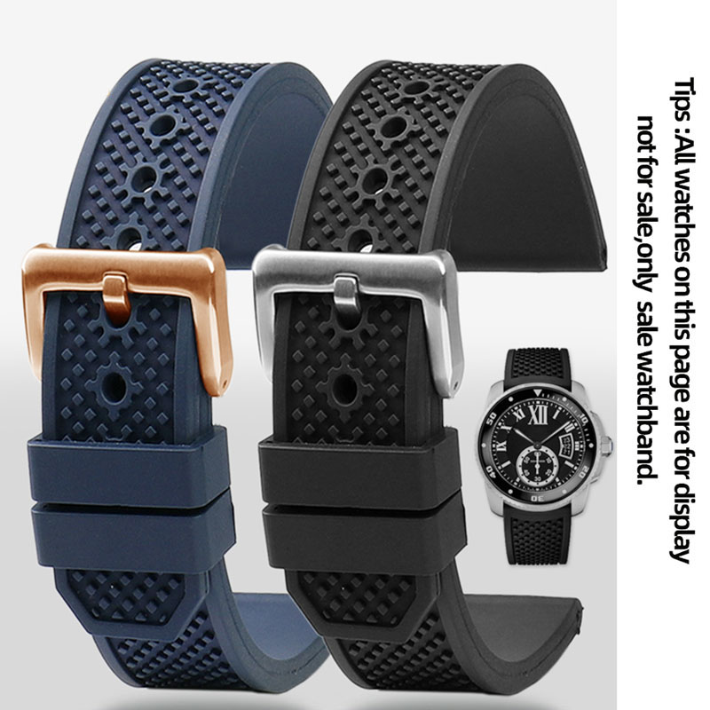 Cartier Watch Tank - Фторкаучуковый ремешок для часов 23 мм