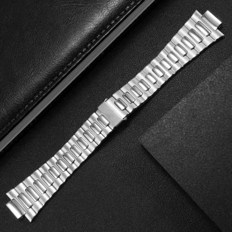 Patek Philippe Watch Nautilus - Выпуклый серебристый ремешок для часов из