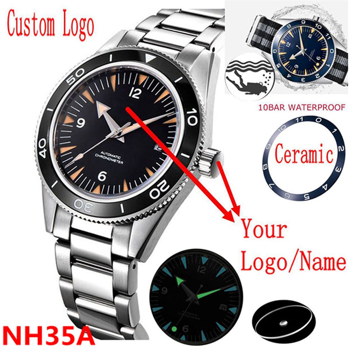 Часы с механизмом NH35 с индив – обзор и цена Seiko Watch Prospex