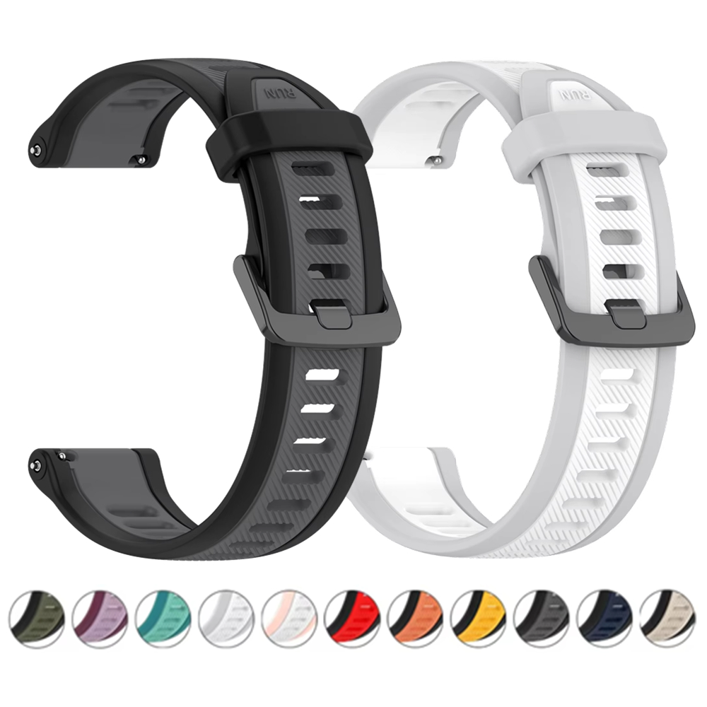 Силиконовый ремешок с текстуро – обзор и цена Silicone Watch Band 22Mm
