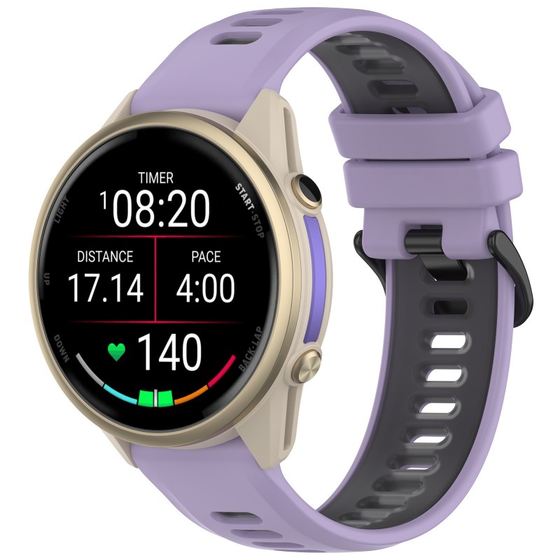 Двухцветный ремешок 22 мм для  – обзор и цена Silicone Watch Band 22Mm