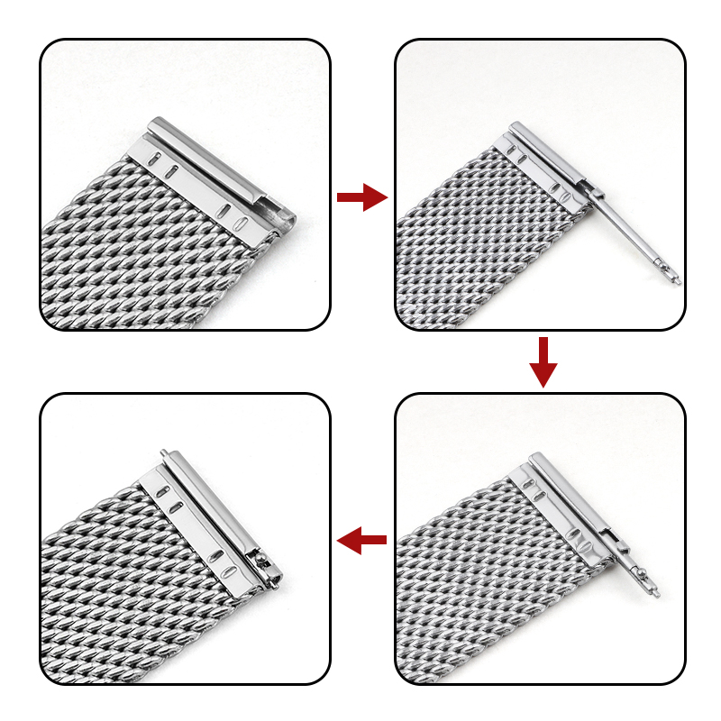 Ремешки 18 мм, 20 мм, 22 мм, 2 – обзор и цена Mesh Strap Metal