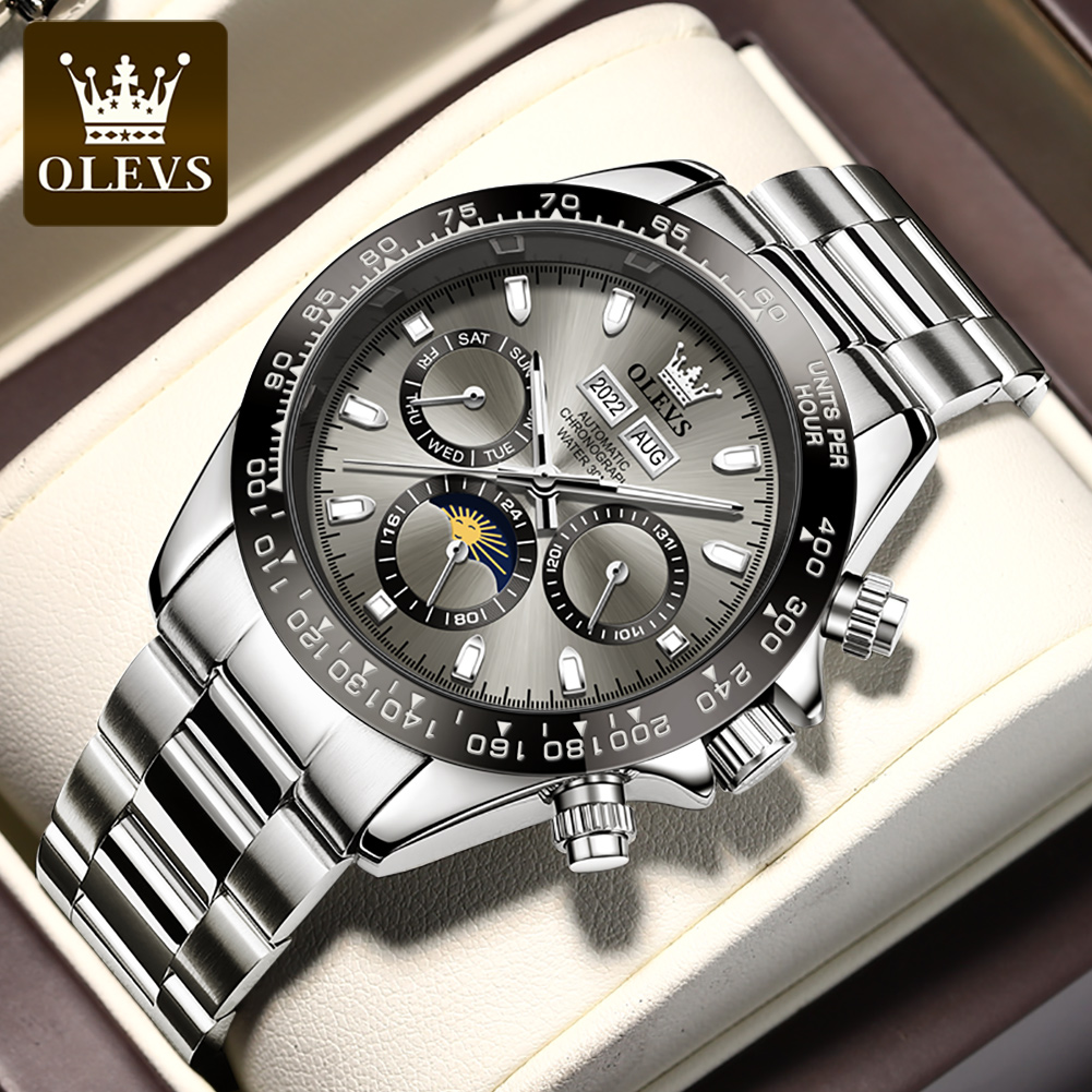 OLEVS 6654 Роскошные мужские ч – обзор и цена Cartier Watch Tank