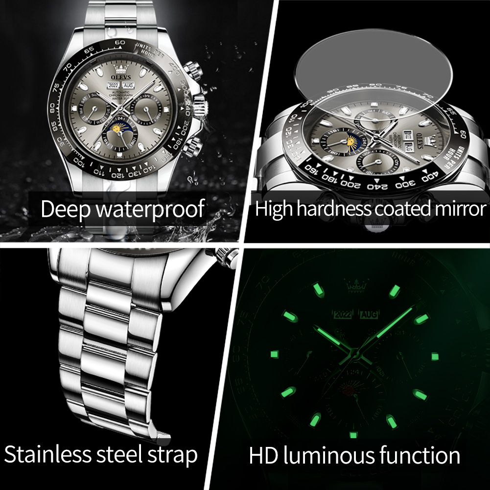 OLEVS 6654 Роскошные мужские ч – обзор и цена Cartier Watch Tank