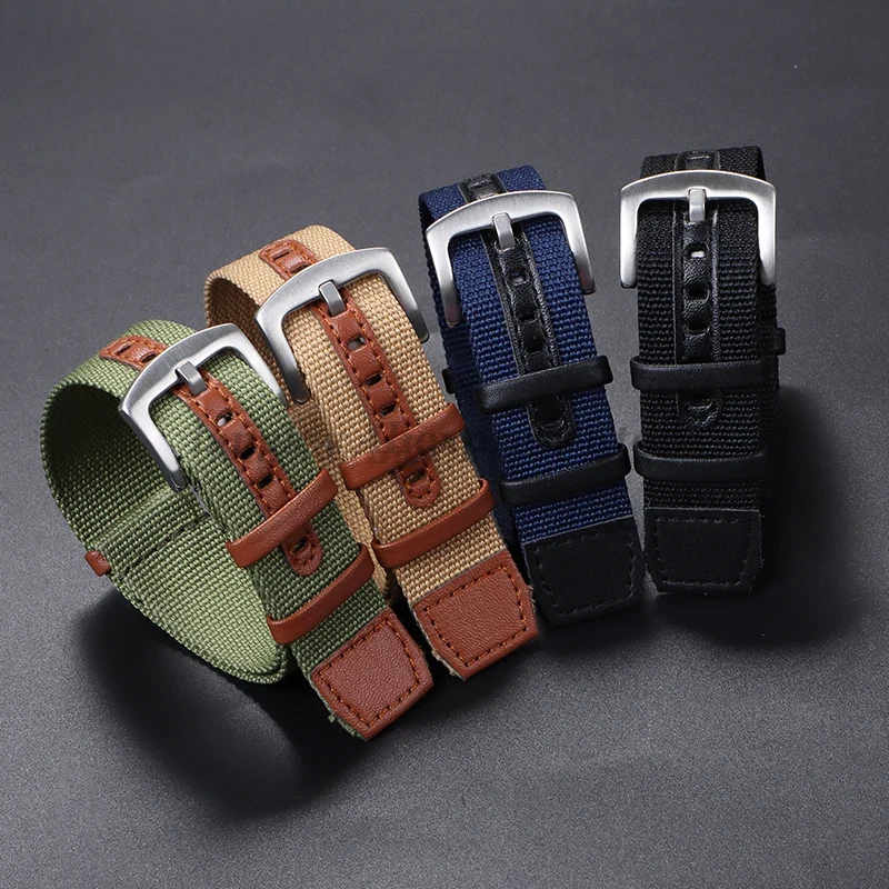 Холщовый нейлоновый кожаный ре – обзор и цена Nato Strap Nylon