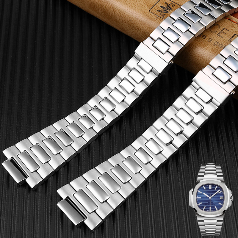 Выпуклый серебристый ремешок д – обзор и цена Patek Philippe Watch Nautilus